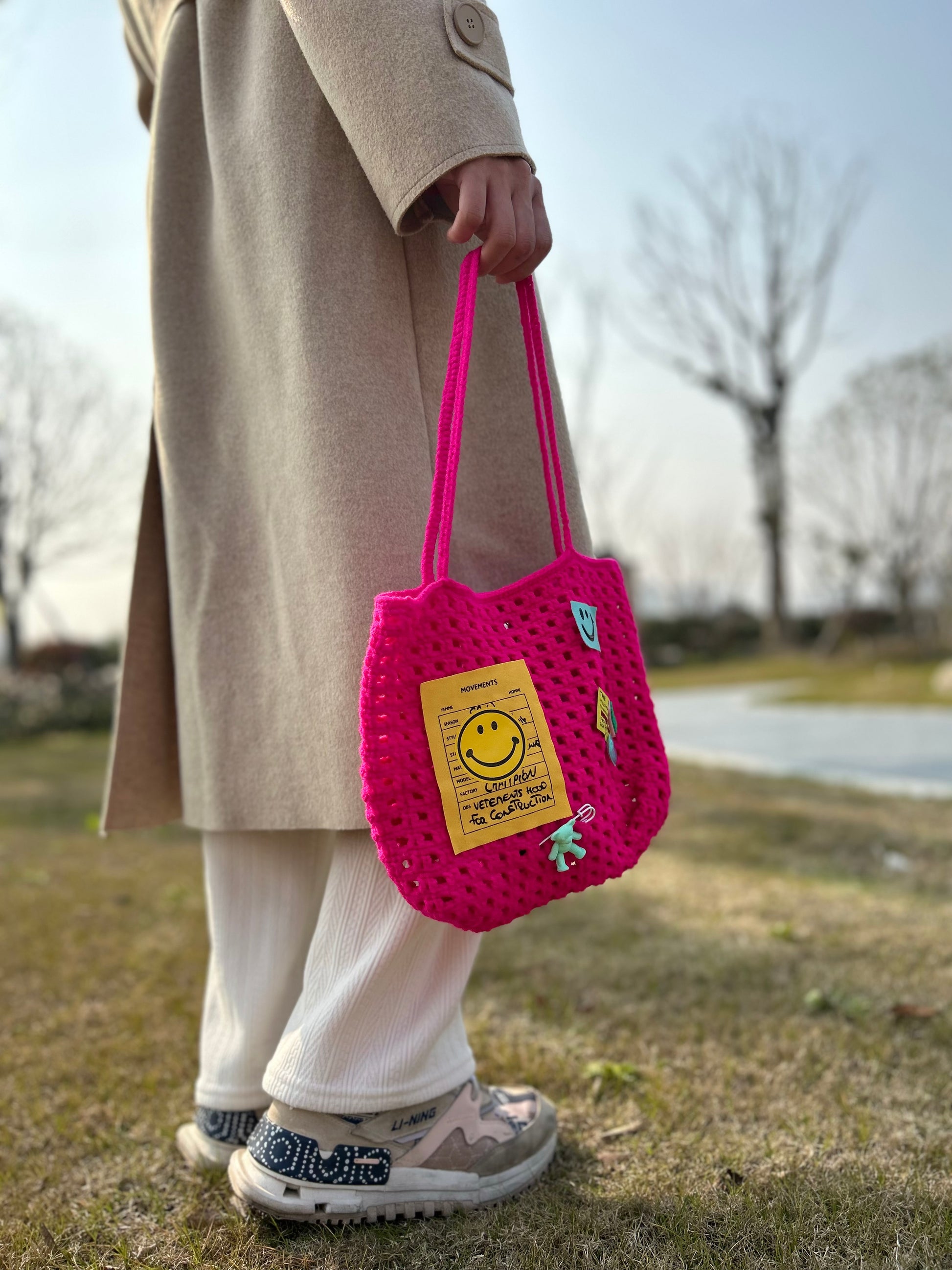 Loop Studio handcrafted bag - ribbon weave bag