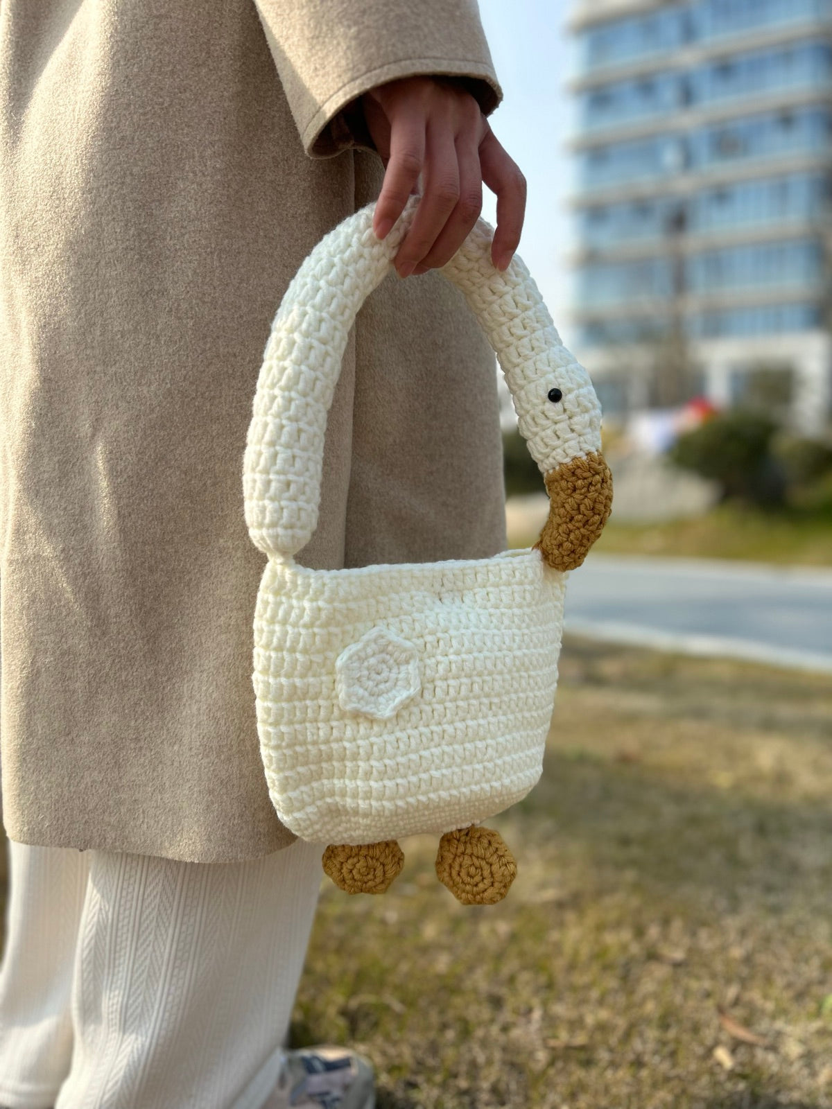 Loop Studio handcrafted bag - spring blossom pouch