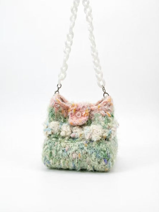 Hand-knitted cotton rope tote bag by Loop Studio — natural, sustainable, artisan-crafted